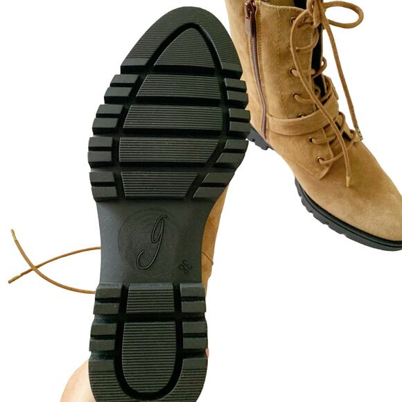 Anthropologie Kalia Lace Up Boot 8 Brown New in Box - Picture 10 of 11